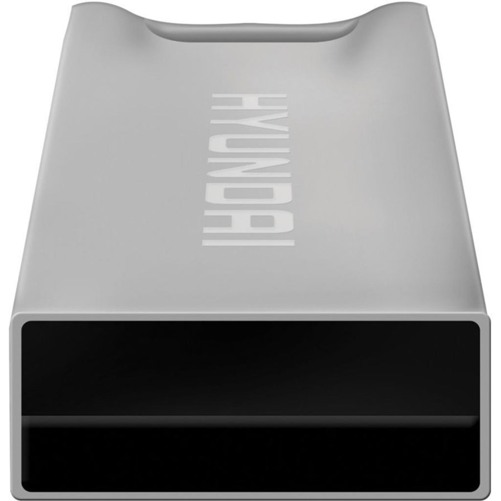 Memoria USB 32GB Hyundai Bravo Deluxe | Cuerpo Metálico Plata | USB 2.0 High Speed | Resistente y Elegante | Nuevo Sellado | Para Llaveros, PC y Mac