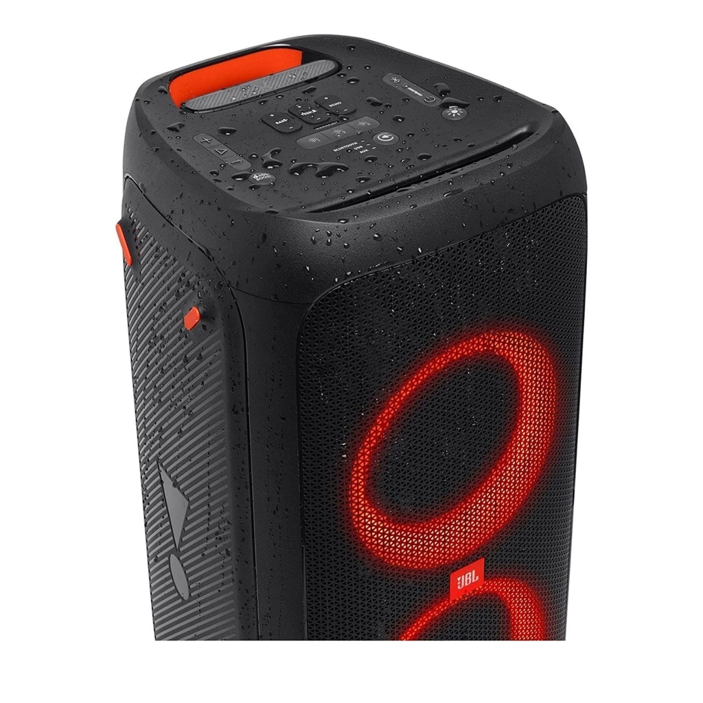 Bocina JBL PartyBox 310 con Bluetooth – 240W de Potencia, Luces LED, Batería Recargable, Ruedas Integradas y Sonido JBL Pro para Fiestas