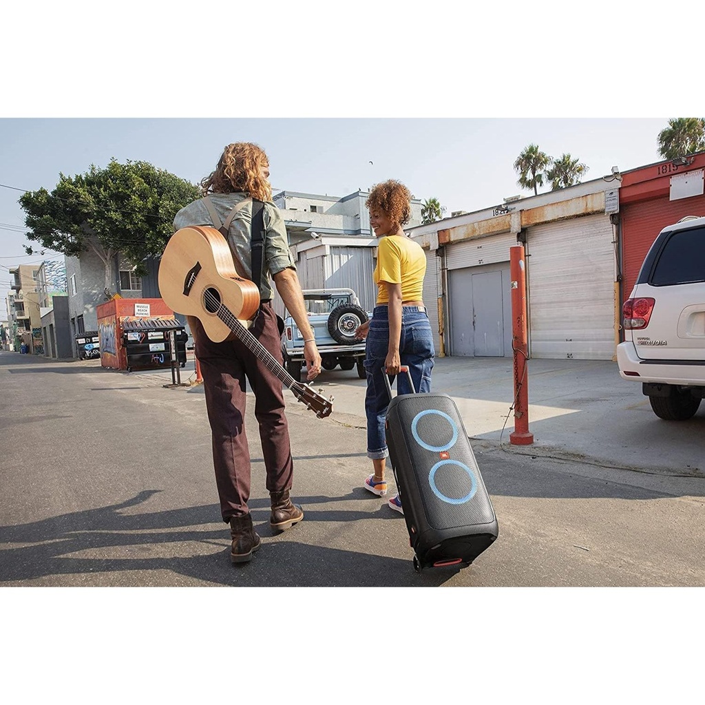 Bocina JBL PartyBox 310 con Bluetooth – 240W de Potencia, Luces LED, Batería Recargable, Ruedas Integradas y Sonido JBL Pro para Fiestas