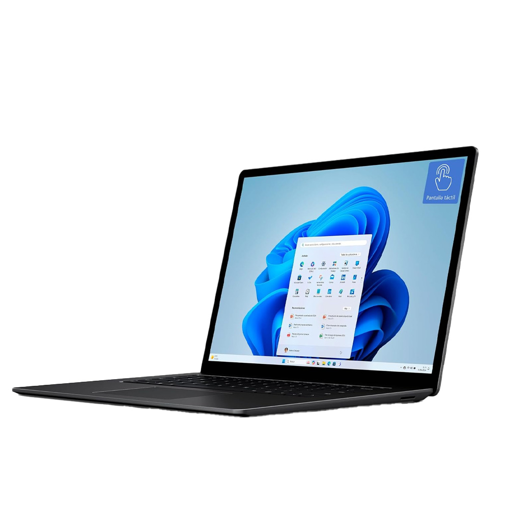 Factory Refurbished - MICROSOFT SURFACE LAPTOP-5 RETAIL INTEL EVO i7-1255U 8GB/ONBOARD 512GB/REMOVABLE-SSD MR 802.11AC+BT WEBCAM INTEL IRIS XE GRAPHICS 15.0IN PIXELSENSE/TOUCH W11H 2.8LBS BLACK **Grade A**
