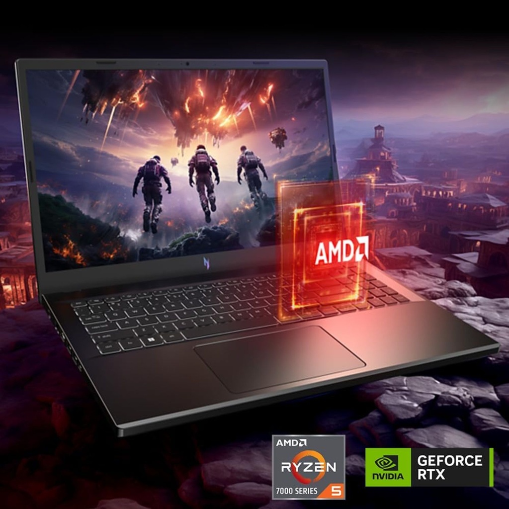 Acer Nitro V 15 ANV15-41-R2Y3 GAMING AMD Ryzen™ 5 7535HS 512GB SD016GB 15.6" (1920x1080) 144Hz WIN11 NVIDIA® RTX 4050 6144MB BLACK Backlit Keyboard
