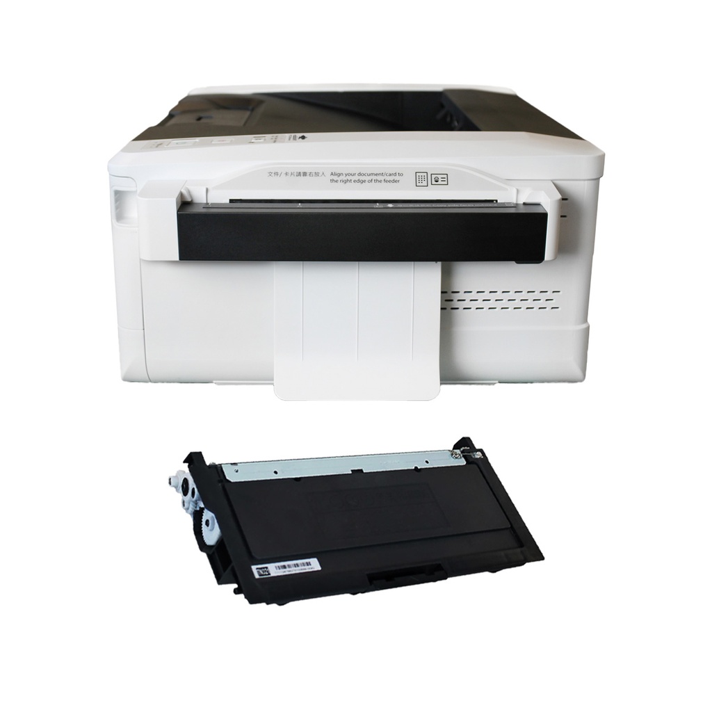 Bundle Impresora + Toner 3K 96-0335 Visioneer Rabbit PC30dwn Impresora láser/copiadora láser, impresora USB de oficina y copiadora para PC y Mac, 30 PPM, alimentador automático de documentos de 250 páginas (ADF), blanco