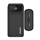 Energizer MAX 30KmAh 15W PowerBank, 2 USB-A 1 USB-C, LCD Screen