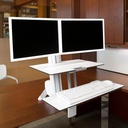Ergotron WorkFit-S Desk Mount for Monitor, Keyboard - White