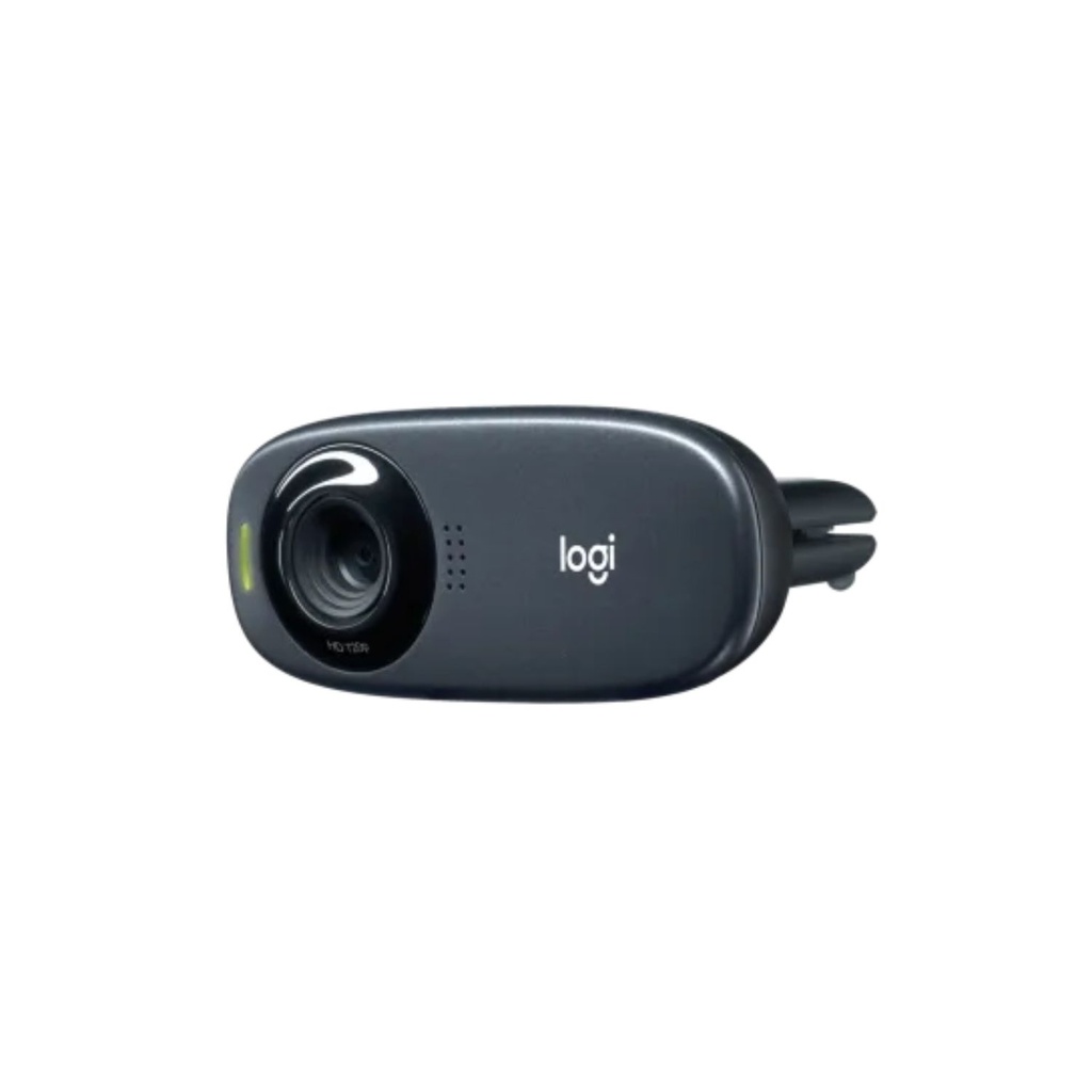 Cámara Web Logitech C310 HD 720p – Micrófono con Reducción de Ruido, Corrección Automática de Luz, USB 2.0, Color Negro