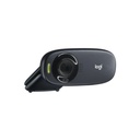 Cámara Web Logitech C310 HD 720p – Micrófono con Reducción de Ruido, Corrección Automática de Luz, USB 2.0, Color Negro