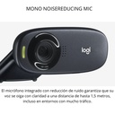 Cámara Web Logitech C310 HD 720p – Micrófono con Reducción de Ruido, Corrección Automática de Luz, USB 2.0, Color Negro