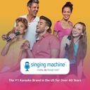 Singing Machine Portable Karaoke Machine for Kids, Plush Toy Backpack with Microphone -