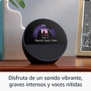 Amazon Echo Spot (2024) – Despertador Inteligente con Alexa, Pantalla Táctil de 2.83”, Sonido Vibrante y Control de Hogar Inteligente