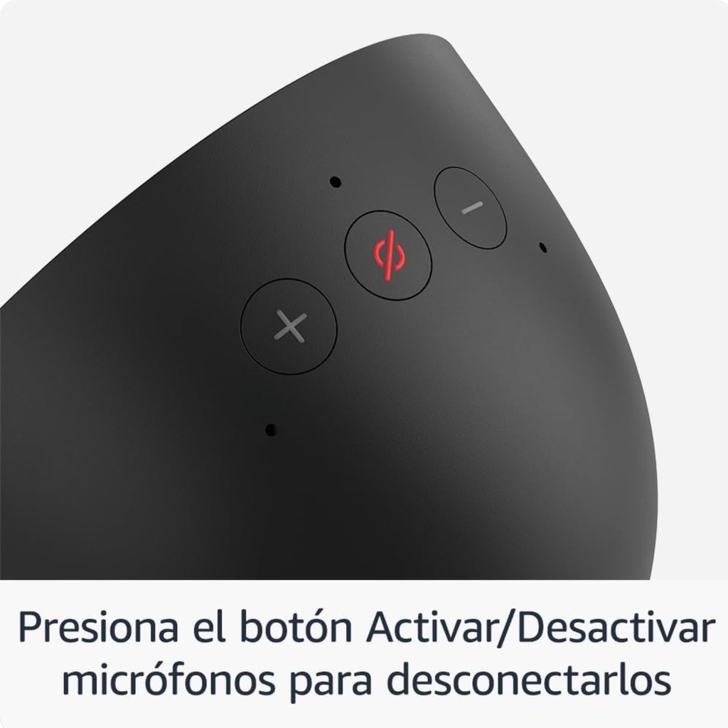Amazon Echo Spot (2024) – Despertador Inteligente con Alexa, Pantalla Táctil de 2.83”, Sonido Vibrante y Control de Hogar Inteligente