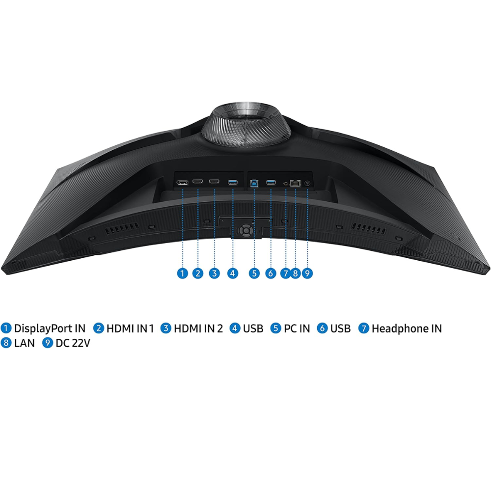 SAMSUNG 32" Odyssey G65B QHD 240Hz 1ms (GTG) HDR 600 Gaming Hub 1000R Curved Gaming Monitor,Black
