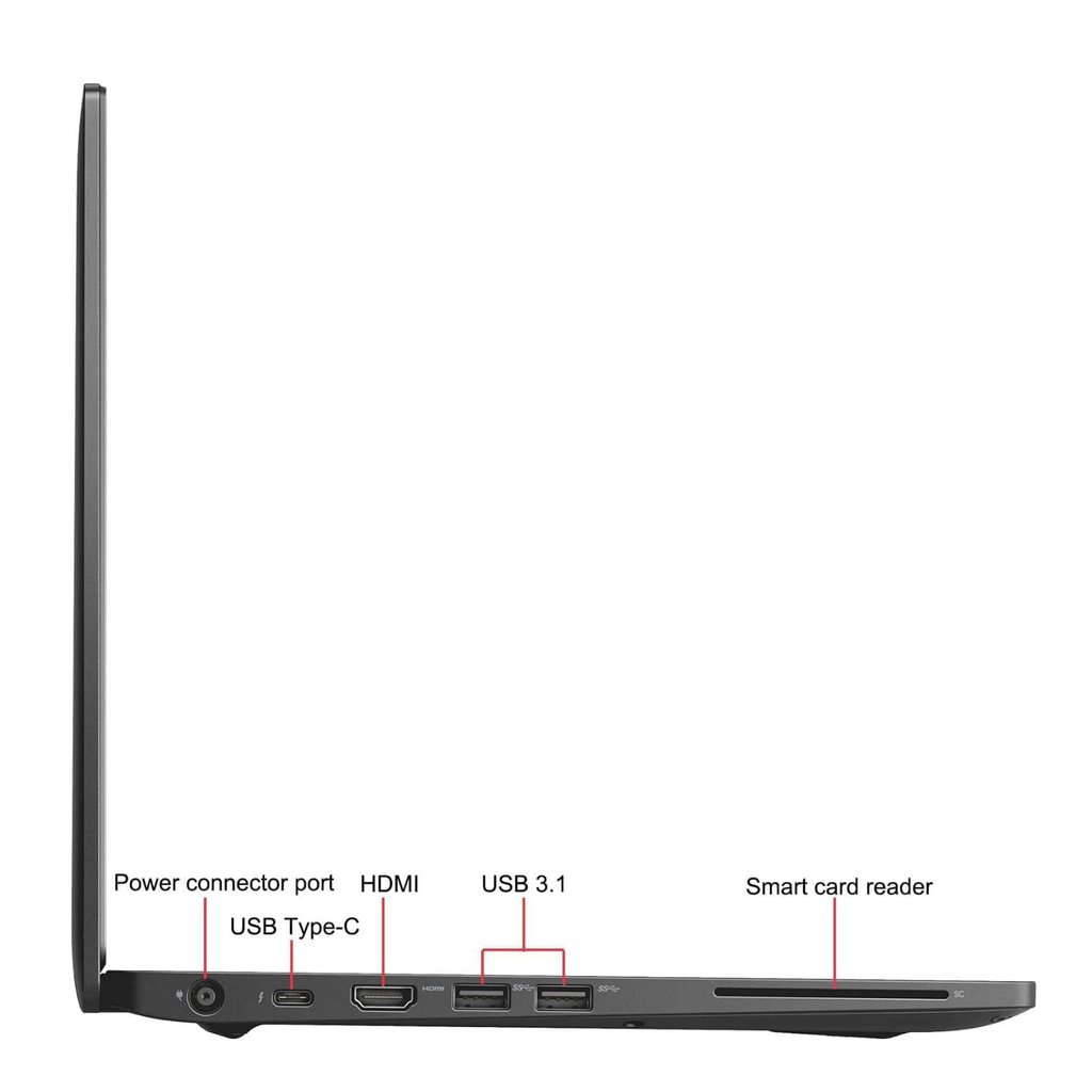 Refurbished - Dell Latitude 7490 Notebook, 14-in FHD (1920 x 1080), Webcam, 1x Intel Core i5 Quad (i5-8350U) 1.70 GHz, 16 GB RAM, 512 GB SSD, No Optical, Intel Integrated Graphics, Backlit Keyboard, Windows 11 Professional *Grade A*