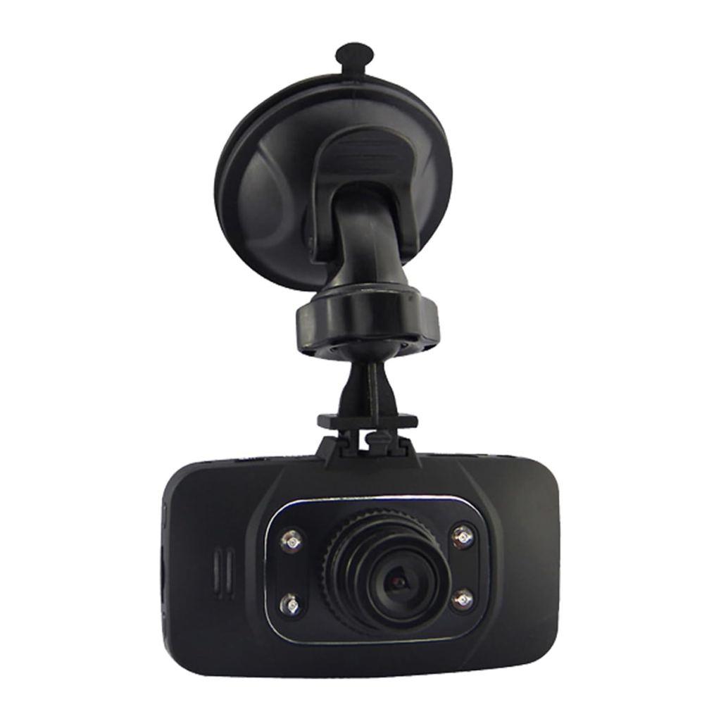 Cámara DashCam para Auto HD, pantalla de 2.7", lente de 120°,a 30fps, detección de movimiento y sensor G, Batería recargable, color negro
