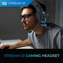 Audífonos Gamer Adesso Xtream G1 con Micrófono – Sonido Estéreo, Conexión USB y Jack 3.5mm, Luz LED, Diadema Ajustable, Compatibles con PC y Consolas
