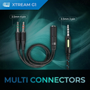 Audífonos Gamer Adesso Xtream G1 con Micrófono – Sonido Estéreo, Conexión USB y Jack 3.5mm, Luz LED, Diadema Ajustable, Compatibles con PC y Consolas