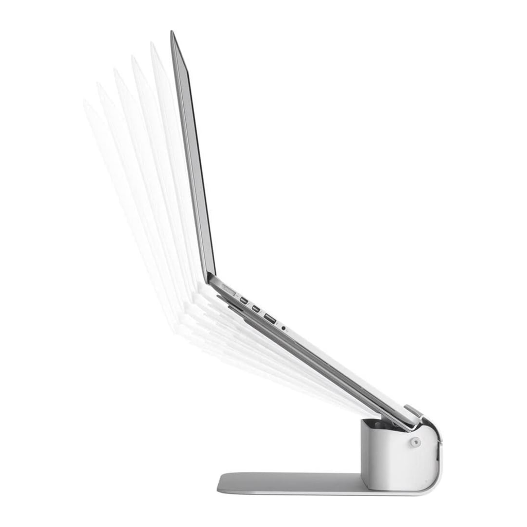 Rain Design iLevel2 12031 – Soporte Ajustable para Laptop, Aluminio Anodizado, Altura 5.4–7.9″, Conforme TAA, Ergonomía Profesional