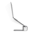 Rain Design iLevel2 12031 – Soporte Ajustable para Laptop, Aluminio Anodizado, Altura 5.4–7.9″, Conforme TAA, Ergonomía Profesional
