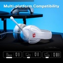 CRONUS WHITE: ILUMINACION POR USB + CONECTOR 3.5mm +  MICROFONO FLEXIBLE OMNIDIRECCIONAL +  LUZ RGB 
