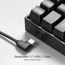 Redragon K630 Dragonborn 60% Teclado RGB para Juegos, Teclado mecánico Compacto de 61 Teclas con Interruptor café táctil, Soporte para Driver Profesional, Negro