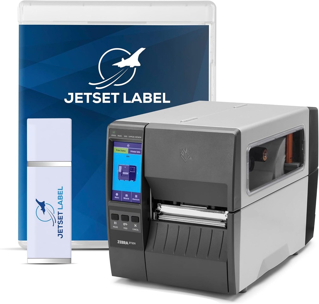 Zebra ZT231 TT – Impresora Industrial de Etiquetas 4" 203 dpi, Transferencia Térmica, USB, Serial, Ethernet, Bluetooth, Tear Bar