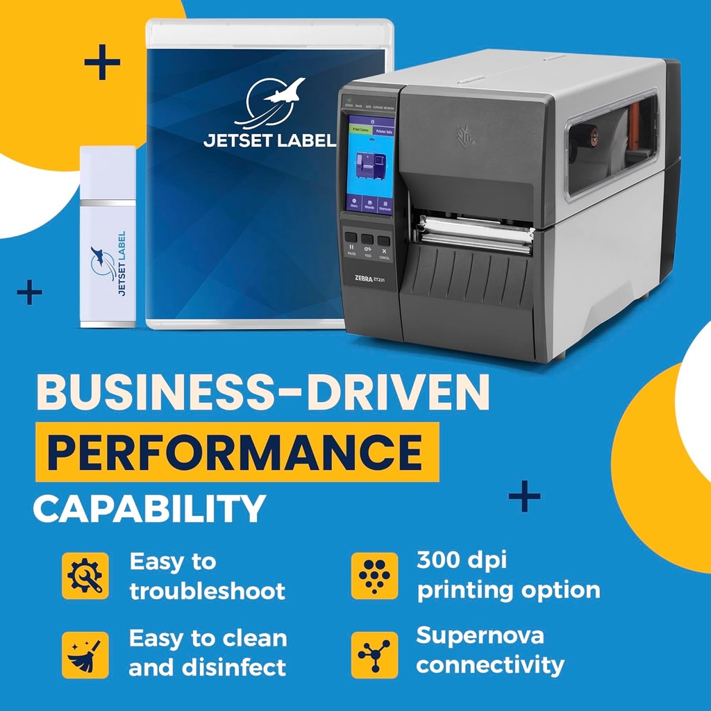 Zebra ZT231 TT – Impresora Industrial de Etiquetas 4" 203 dpi, Transferencia Térmica, USB, Serial, Ethernet, Bluetooth, Tear Bar