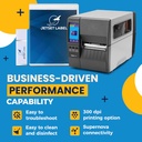 Zebra ZT231 TT – Impresora Industrial de Etiquetas 4" 203 dpi, Transferencia Térmica, USB, Serial, Ethernet, Bluetooth, Tear Bar