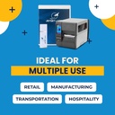 Zebra ZT231 TT – Impresora Industrial de Etiquetas 4" 203 dpi, Transferencia Térmica, USB, Serial, Ethernet, Bluetooth, Tear Bar
