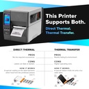 Zebra ZT231 DT – Impresora Industrial Térmica Directa 4" 203 dpi, USB, Serial, Ethernet, Bluetooth, Tear Bar