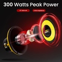 Bocina Subwoofers Para Auto De 6.52" Pyle PLG64 | 300 W PMPO | Color Amarillo