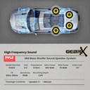 Bocina Subwoofers Para Auto De 6.52" Pyle PLG64 | 300 W PMPO | Color Amarillo