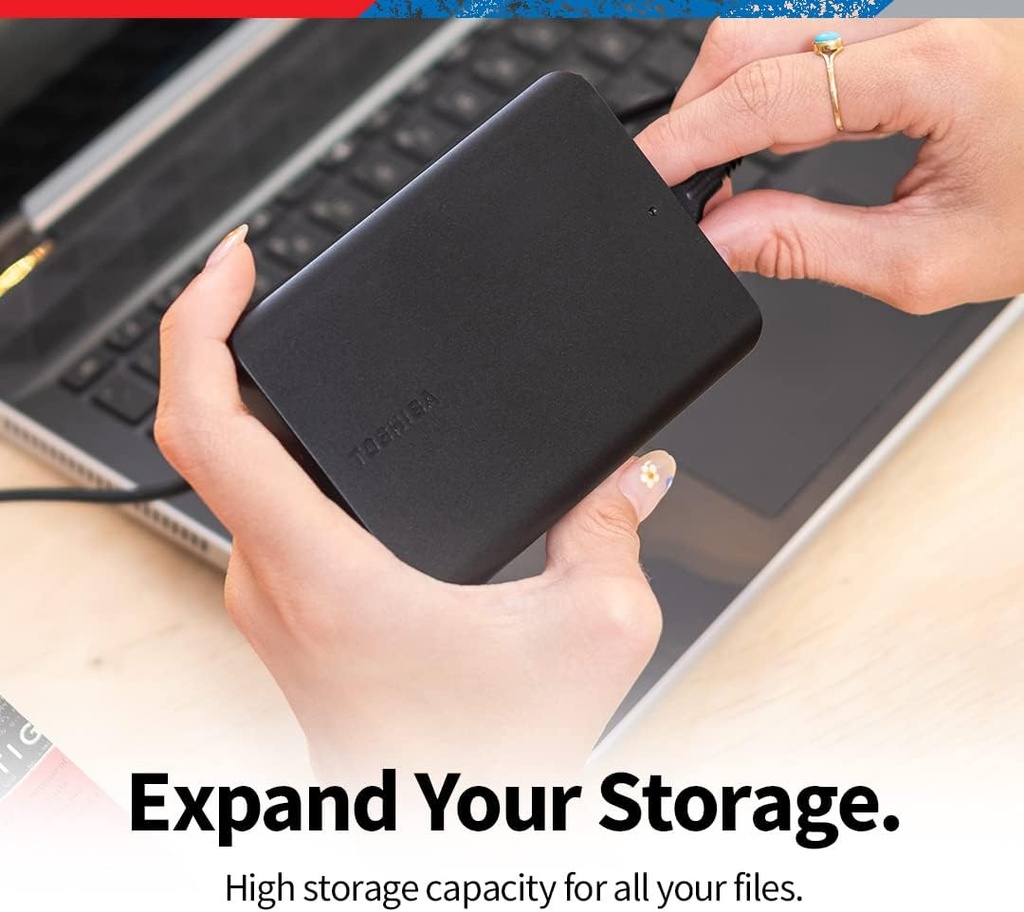 Unidad De Disco Duro Portátil Toshiba Canvio Basics | 2.5" Externo | 1 TB | Color Negro