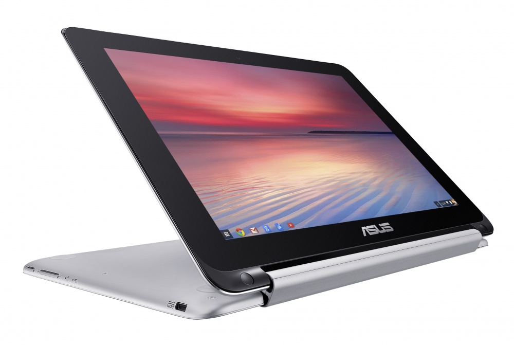 Laptop Convertible 2 En 1 Asus Chromebook Flip C100PA C100PA-DB02 | 10,1" Pantalla Táctil | ARM Cortex A17 Quad-Core 1.80 GHz | 4 GB RAM  | Color Plata