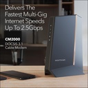 NETGEAR Nighthawk Multi-Gig Cable Modem CM2000 - Compatible with all Cable Providers incl. Xfinity, Spectrum, Cox | For Cable Plans Up to 2.5Gbps | DOCSIS 3.1