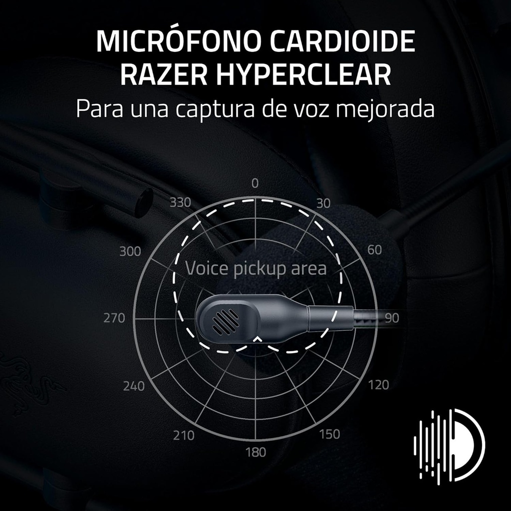 Razer BlackShark V2 Pro Auriculares Inalámbricos para Juegos: Sonido Envolvente Espacial THX 7.1 - Controladores De 50mm - Micrófono Desmontable - para PC, PS4, PS5, Switch - Negro