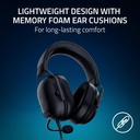 Razer BlackShark V2 Pro Auriculares Inalámbricos para Juegos: Sonido Envolvente Espacial THX 7.1 - Controladores De 50mm - Micrófono Desmontable - para PC, PS4, PS5, Switch - Negro