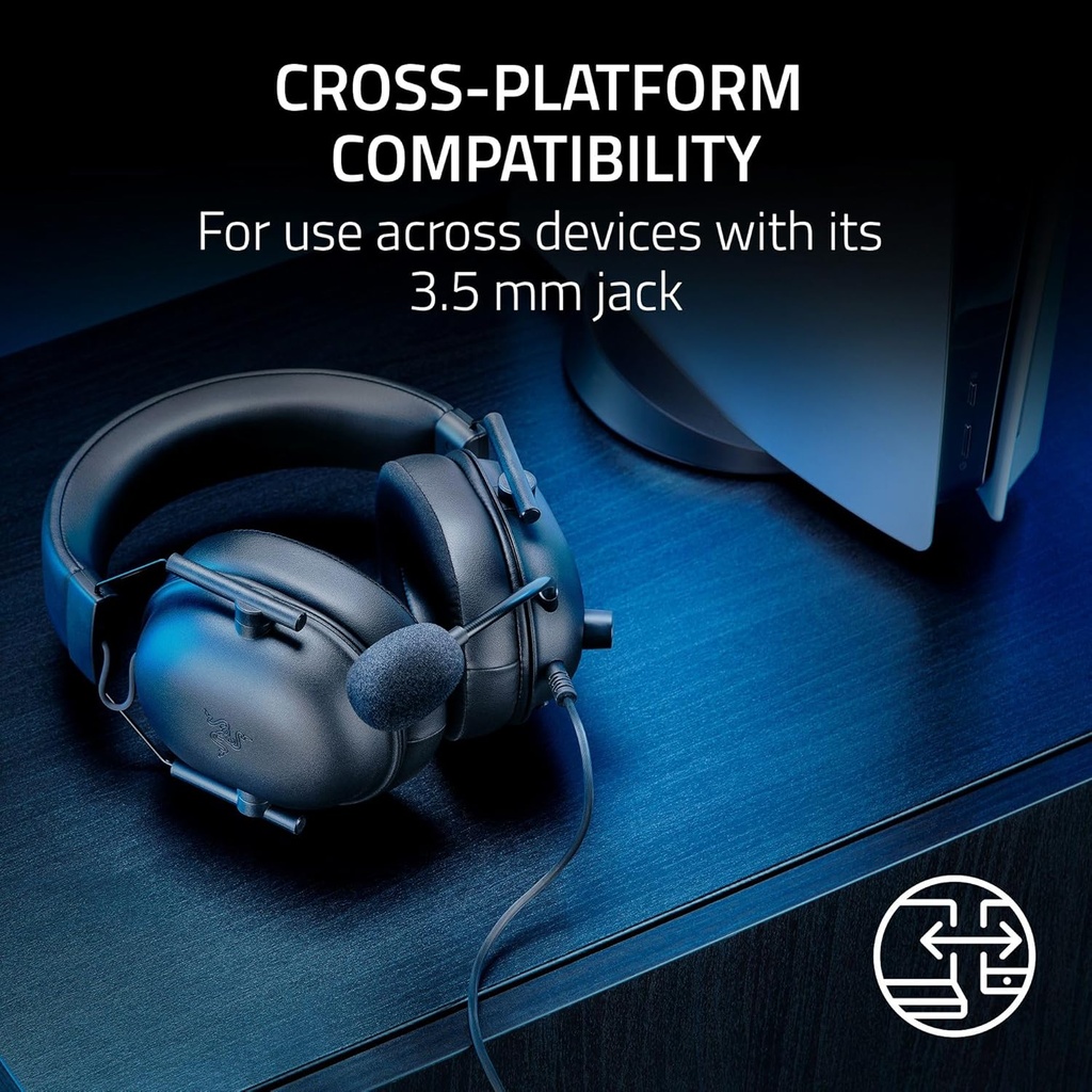 Razer BlackShark V2 Pro Auriculares Inalámbricos para Juegos: Sonido Envolvente Espacial THX 7.1 - Controladores De 50mm - Micrófono Desmontable - para PC, PS4, PS5, Switch - Negro