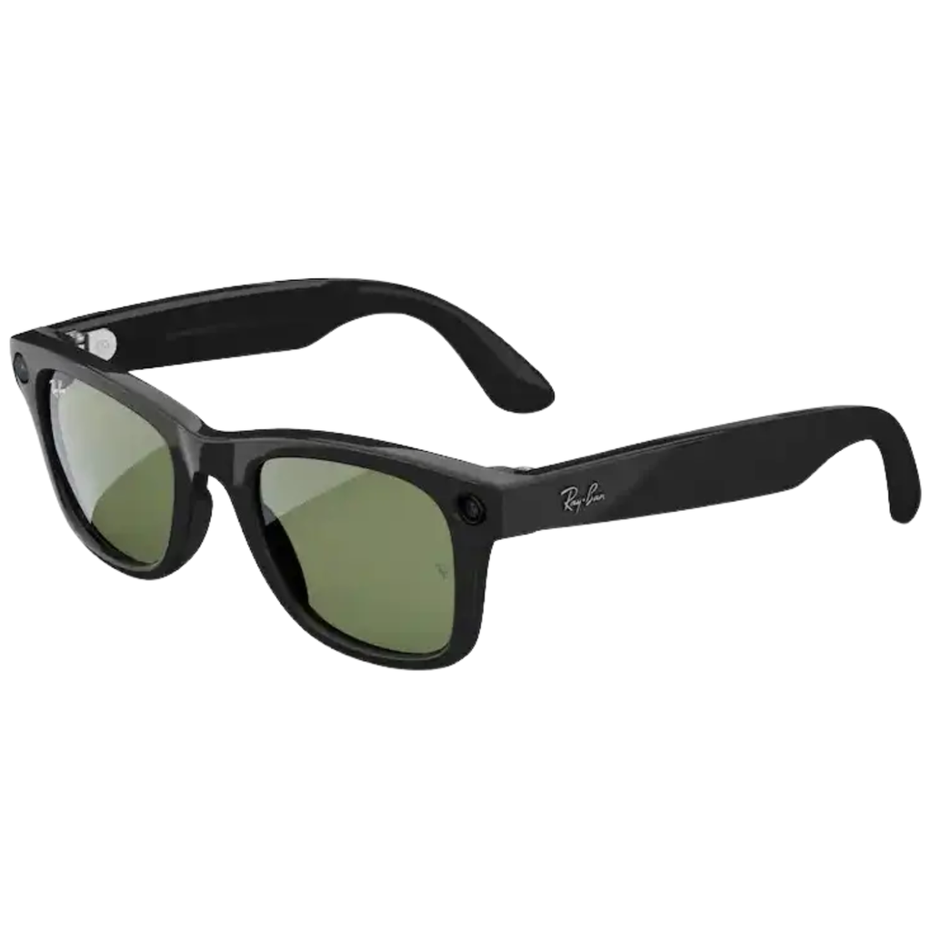 Ray-Ban Meta Wayfarer Gen 1 Smart Glasses con IA Cámara Audio y Mensajería Negro Brillante