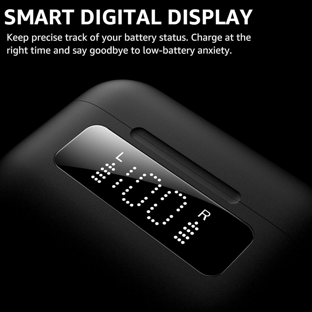 Tozo Aero Sound 2 Noise Canceling IPX6 W/ Smart Digital Display (Black)