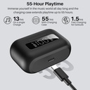 Tozo Aero Sound 2 Noise Canceling IPX6 W/ Smart Digital Display (Black)
