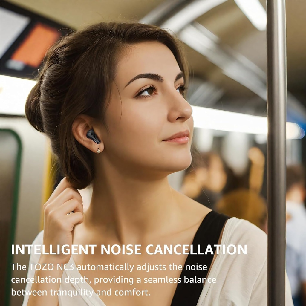 Tozo Aero Sound 2 Noise Canceling IPX6 W/ Smart Digital Display (Black)