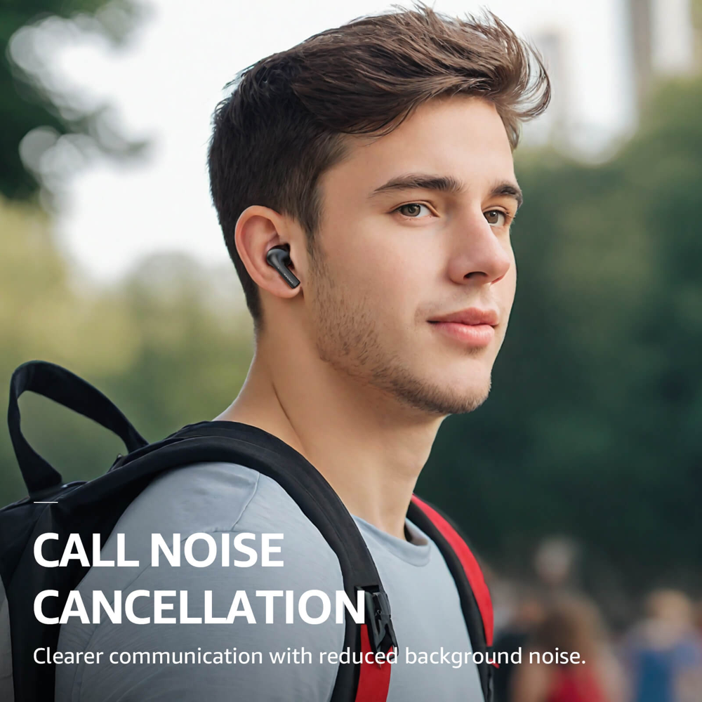 Tozo Agile Nova TWS lightweight earbuds With dual ear touch control (Black)