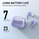 Tozo Agile Nova TWS lightweight earbuds With dual ear touch control (Purple)