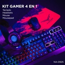 Kit Gamer Naceb Technology NA-0925, USB, Juego, Alámbrico, 2400 DPI