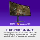Monitor Gamer Curvo Alienware AW3425DWM LCD 34", 3440x1440 Ultra Wide Quad HD, G-Sync/FreeSync, 180Hz, HDMI/DisplayPort, Negro