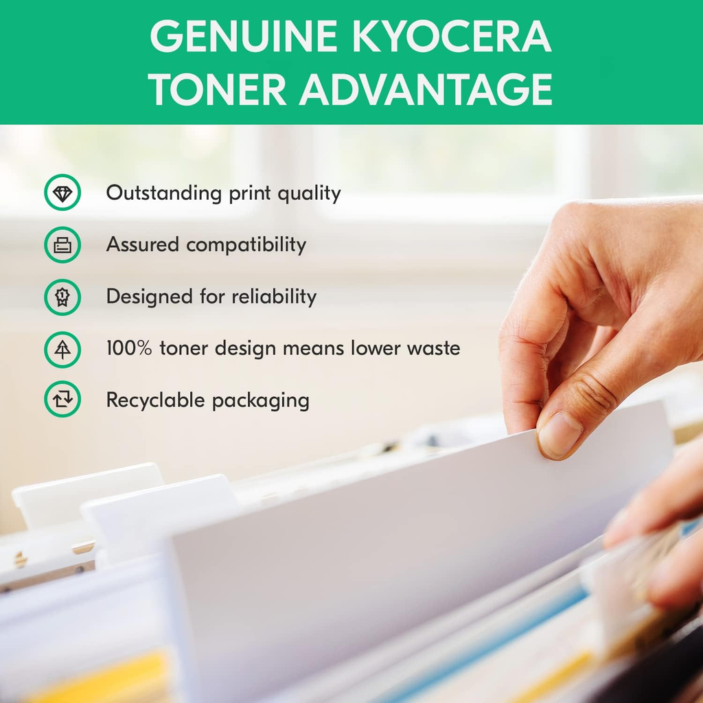 Tóner Kyocera TK-1152 Negro - Original para ECOSYS P2235dw / M2135dn / M2635dw / M2735dw