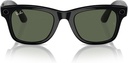 Ray-Ban Meta Wayfarer Smart Glasses with Meta Ai, Audio, Photo, Video Compatibility - Green Lenses - Shiny Black 0RW4006