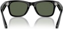 Ray-Ban Meta Wayfarer Smart Glasses with Meta Ai, Audio, Photo, Video Compatibility - Green Lenses - Shiny Black 0RW4006