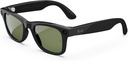 Ray-Ban Meta Wayfarer Smart Glasses with Meta Ai, Audio, Photo, Video Compatibility - Green Lenses - Shiny Black 0RW4006