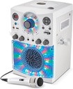 Singing Machine Bluetooth Karaoke System with LED Disco Lights, CD+G, USB, and Microphone, Karaoke Machine for Kids and Adults