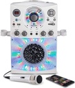 Singing Machine Bluetooth Karaoke System with LED Disco Lights, CD+G, USB, and Microphone, Karaoke Machine for Kids and Adults